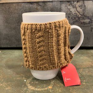 Warm Wishes Taupe 18oz Sweater Mug